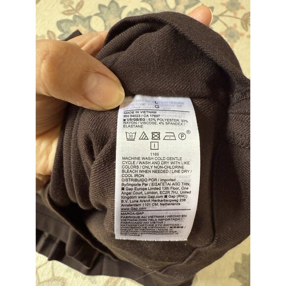 Gap Pleated Flowy Skort In Terra Brown Coquette Dainty Grunge Basics L - Picture 8 of 9